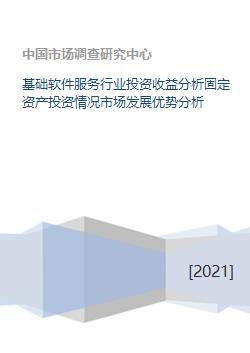 基礎(chǔ)軟件服務(wù)行業(yè)投資分析 市場(chǎng)優(yōu)勢(shì)、固定資產(chǎn)與發(fā)展機(jī)遇